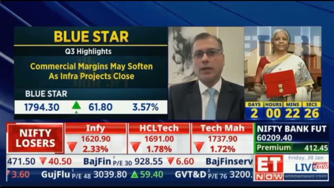Mr Vir S Advani, Chairman & MD, Blue Star - ET Now - Blue Star's Q3FY26 Results