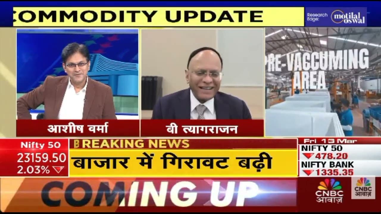 Mr B Thiagarajan - MD, Blue Star - CNBC Awaaz - Business and Market Outlook