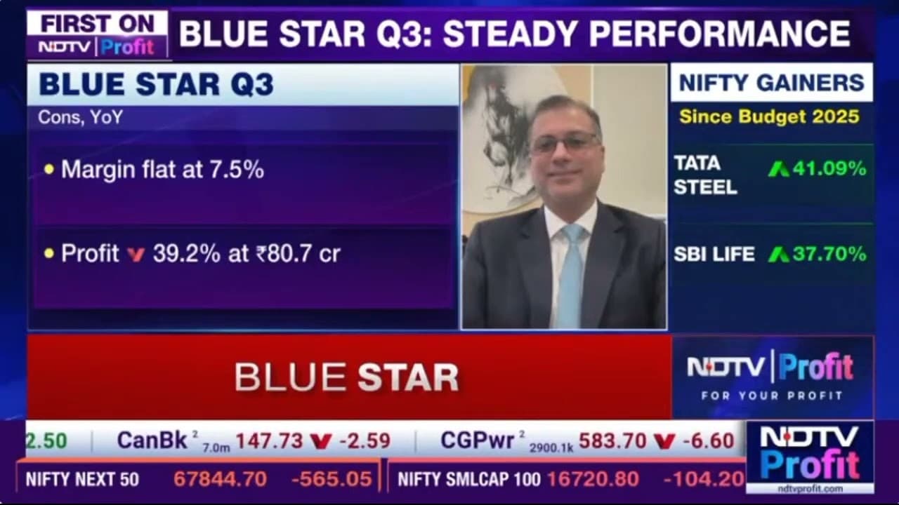 Mr Vir S Advani, Chairman & MD, Blue Star - NDTV Profit - Blue Star's Q3FY26 Results