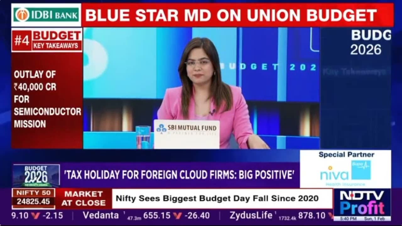 Mr B Thiagarajan, MD, Blue Star - NDTV Profit - Budget Views 2026