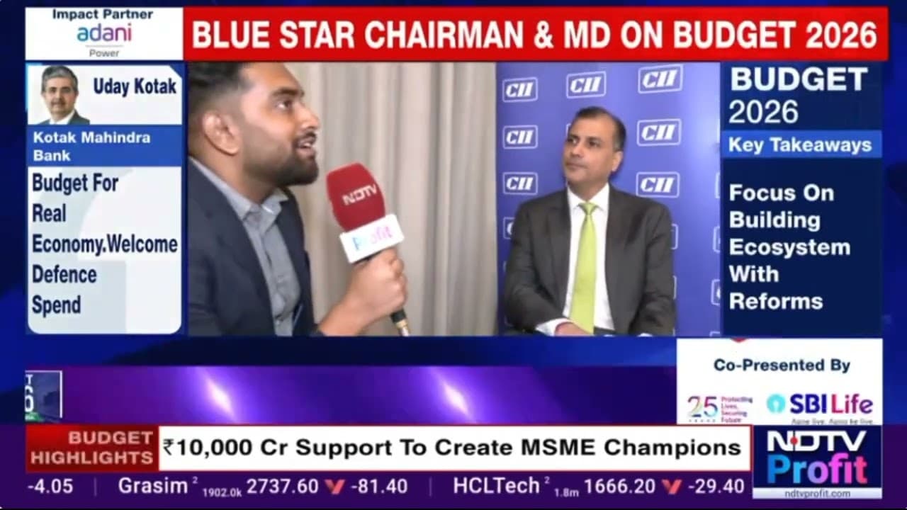 Mr Vir S Advani, Chairman and MD, Blue Star - NDTV Profit - Budget Views 2026